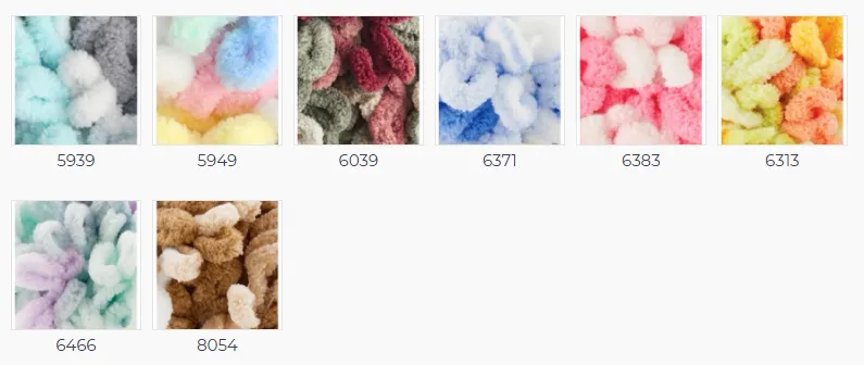 Puffy yarn цветове 5
